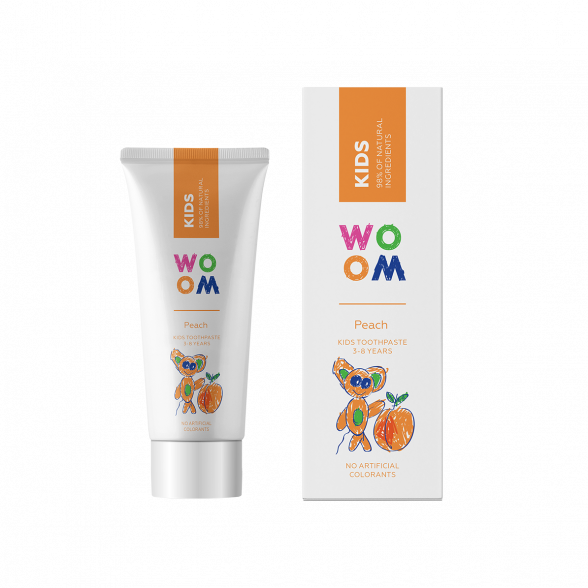 KIDS toothpaste<br> <strong>PEACH</strong><br><br><br>